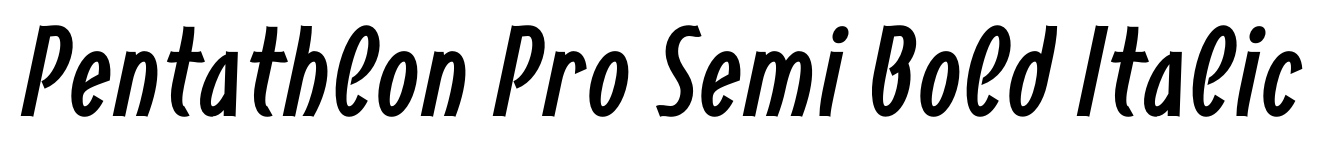 Pentathlon Pro Semi Bold Italic